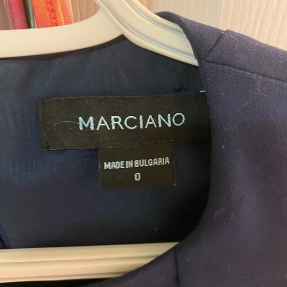 Guess body hugging navy blue knee length pencil dress - Picture 3 of 3